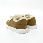 Hermes Day Sneakers Shoes Suede Mouton Brown Silver Kelly Hardware — view 4
