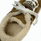Hermes Day Sneakers Shoes Suede Mouton Brown Silver Kelly Hardware — view 7