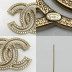 Chanel Coco Mark Brooch A20 V Gold Rhinestone — view 5