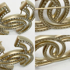 Chanel Coco Mark Brooch A20 V Gold Rhinestone — view 6