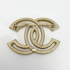 Chanel Coco Mark Brooch A20 V Gold Rhinestone — view 3