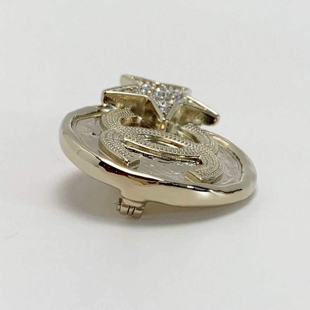 Chanel Star Coco Mark Brooch B23 B Gold Plated — view 4