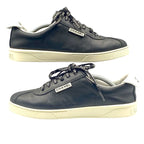 Chanel Coco Mark Sneakers Logo Leather Black White Size 38 — view 3