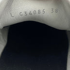 Chanel Coco Mark Sneakers Logo Leather Black White Size 38 — view 8