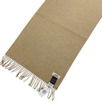 Hermes Cheval Outlet Scarf Cashmere Camel Beige Shawl Logo — view 4