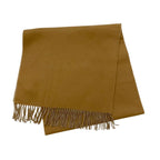Hermes Cheval Outlet Scarf Cashmere Camel Beige Shawl Logo — view 2