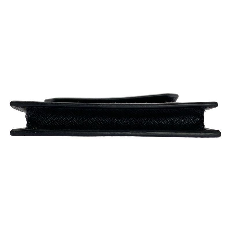 Prada Saffiano Leather Phone Pouch Black — view 7