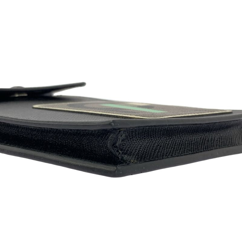 Prada Saffiano Leather Phone Pouch Black — view 8