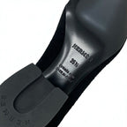 Hermes Volver Boots Short Shoes Knit Chenille Leather Black — view 8