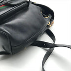 Gucci Bamboo Leather Sherry Backpack Black — view 6