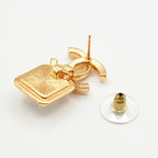 Chanel Earrings Gold Coco Mark Bijou — view 5