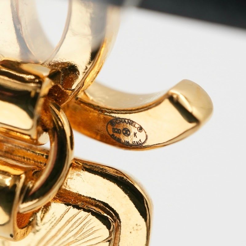 Chanel Earrings Gold Coco Mark Bijou — view 6