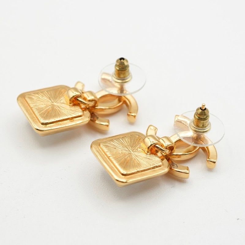 Chanel Earrings Gold Coco Mark Bijou — view 4