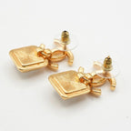Chanel Earrings Gold Coco Mark Bijou — view 4