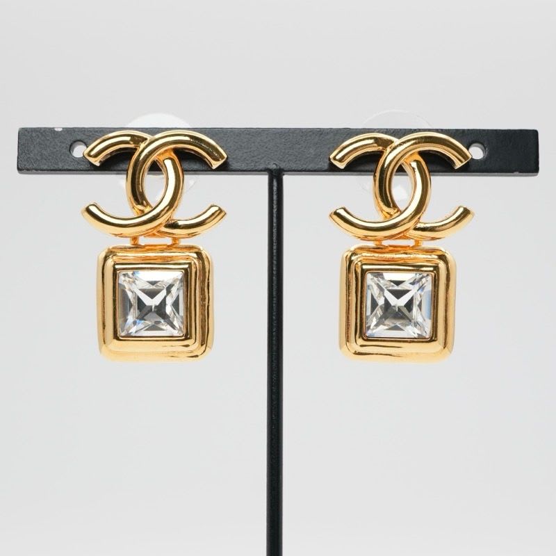 Chanel Earrings Gold Coco Mark Bijou — view 7