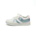 Celine Sneakers Shoes Leather White Blue Logo — view 3