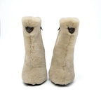 Louis Vuitton Silhouette Line Monogram Boots Short Shoes Fur Leather — view 3