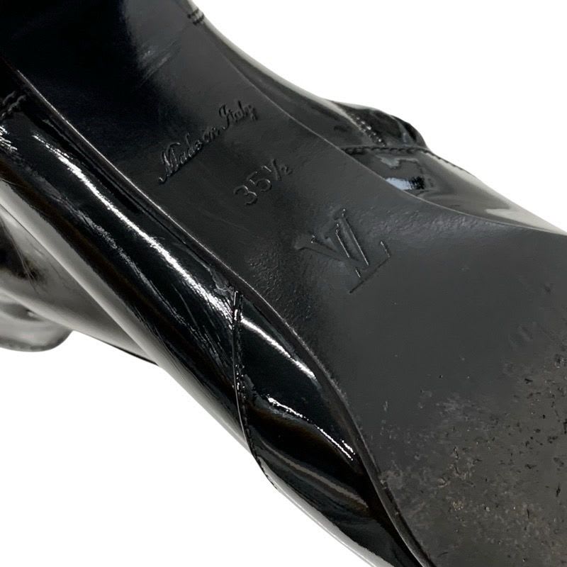 Louis Vuitton Boots Short Shoes Patent Black — view 8