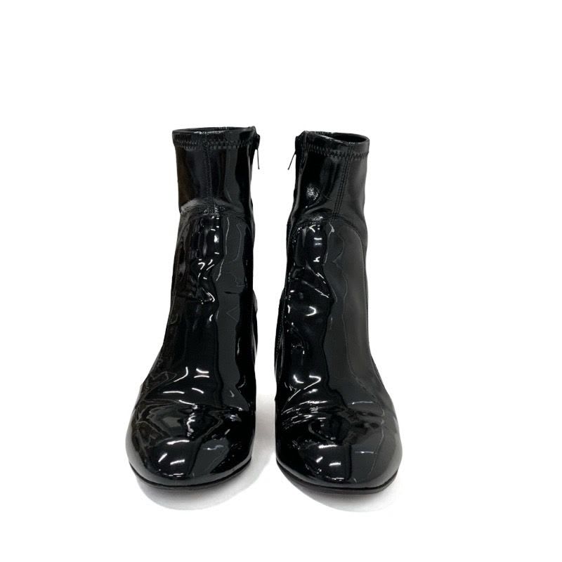 Louis Vuitton Boots Short Shoes Patent Black — view 2
