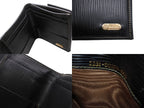 Fendi Zucca Pattern Trifold Wallet Compact Canvas Leather Brown Gold — view 7