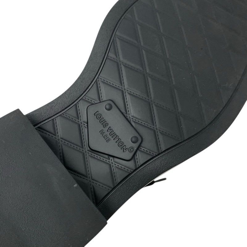 Louis Vuitton Citizen Line Monogram Boots Short Shoes Leather Black Logo — view 8