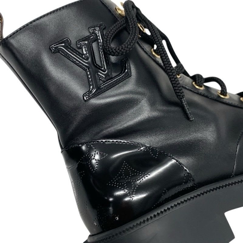 Louis Vuitton Citizen Line Monogram Boots Short Shoes Leather Black Logo — view 9
