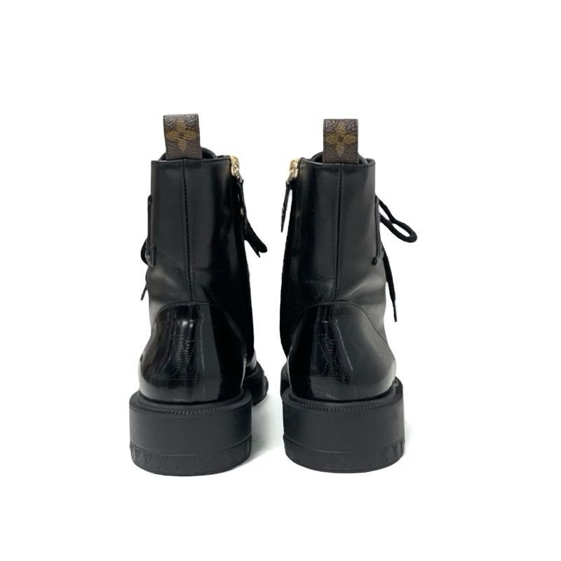 Louis Vuitton Citizen Line Monogram Boots Short Shoes Leather Black Logo — view 5