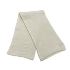 Chanel Muffler Cashmere White Black Coco Mark Logo Sequins Scarf — view 2