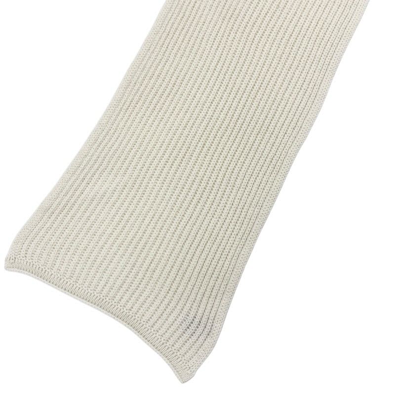 Chanel Muffler Cashmere White Black Coco Mark Logo Sequins Scarf — view 4