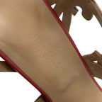 Hermes Kayla Sandals Shoes Leather Red Guadalquivir — view 7