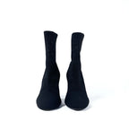 Louis Vuitton Silhouette Line Monogram Boots Short Shoes Fabric Black — view 2