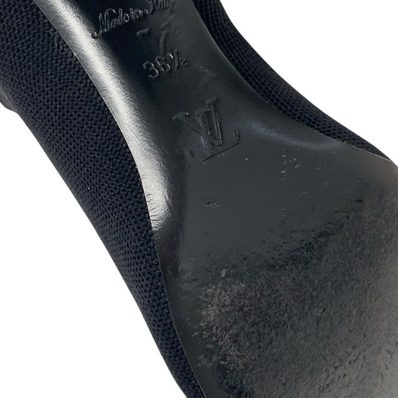 Louis Vuitton Silhouette Line Monogram Boots Short Shoes Fabric Black — view 8