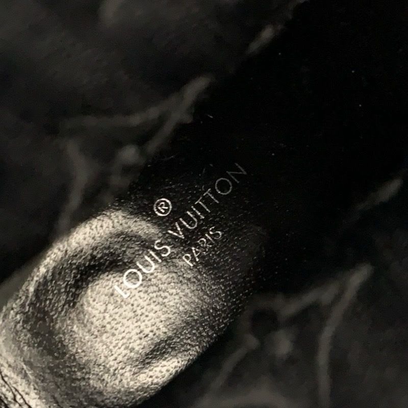 Louis Vuitton Silhouette Line Monogram Boots Short Shoes Fabric Black — view 7