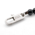 Celine Necklace Pendant Choker Black Silver Logo Onyx — view 7