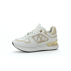 Louis Vuitton Neo Runaway Line Sneakers Shoes White Beige Gold Logo — view 3