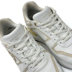 Louis Vuitton Neo Runaway Line Sneakers Shoes White Beige Gold Logo — view 9