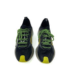 Gucci RUN Sneakers Shoes Fabric Black Yellow Interlocking G Logo — view 2