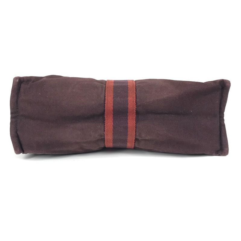 Hermes Clutch Bag Fourre Tout Cotton Burgundy — view 5