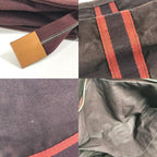 Hermes Clutch Bag Fourre Tout Cotton Burgundy — view 9