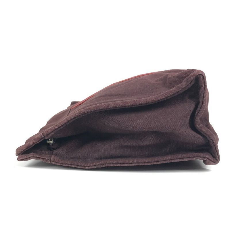 Hermes Clutch Bag Fourre Tout Cotton Burgundy — view 3