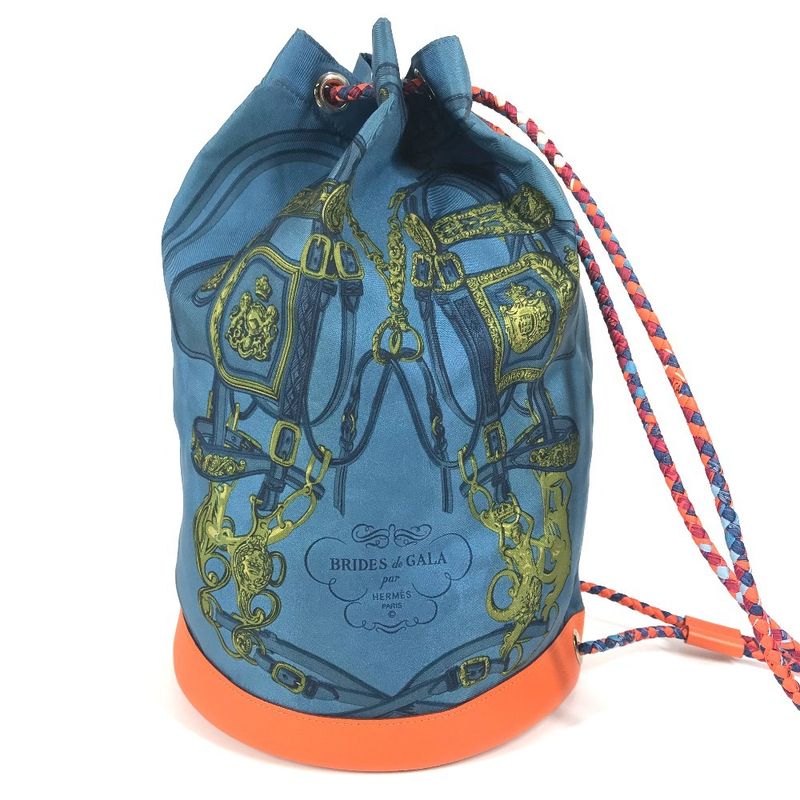 Hermes Shoulder Bag Soicourt Silk Orange — view 3