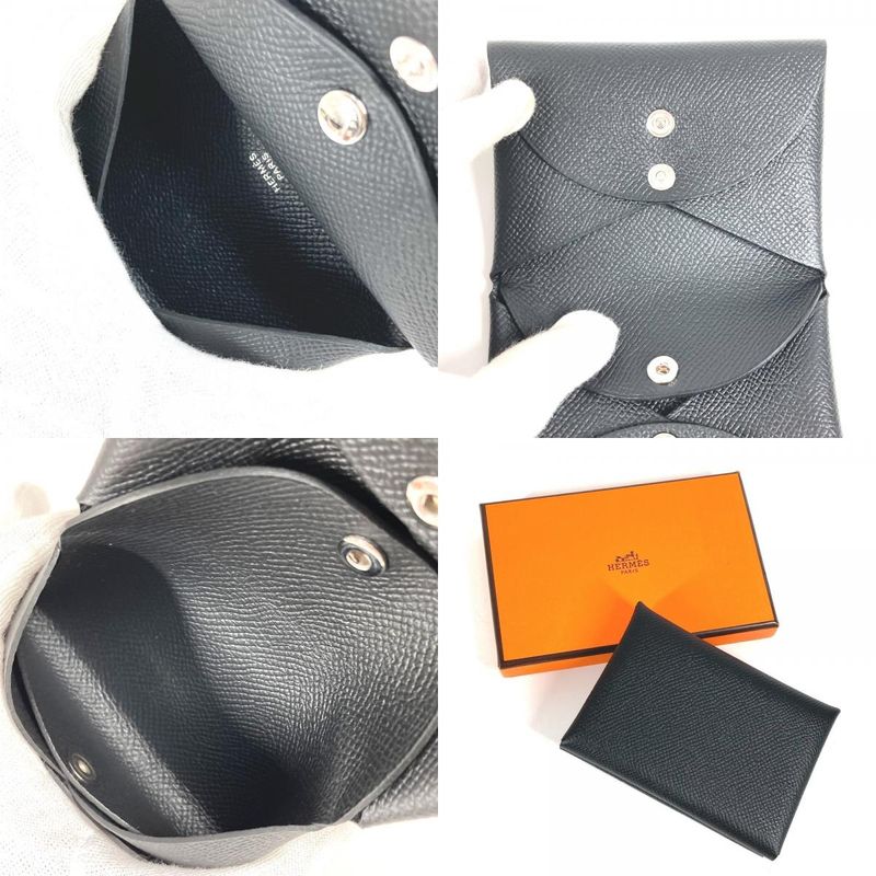 Hermes Coin Case Calvi Duo Epson Black — view 9