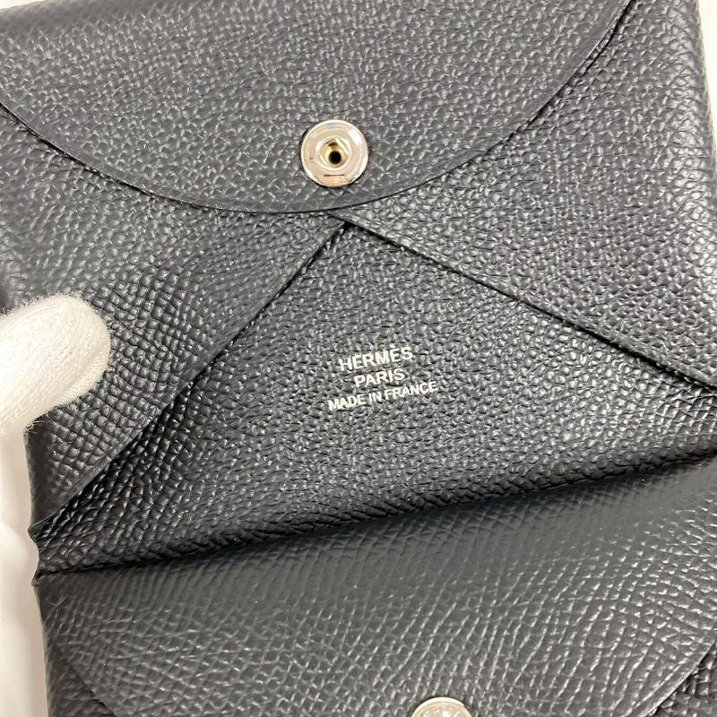 Hermes Coin Case Calvi Duo Epson Black — view 8