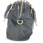 Prada Shoulder Bag Triangle Logo Plate 1 Bb01 Leather Nylon Black — view 2