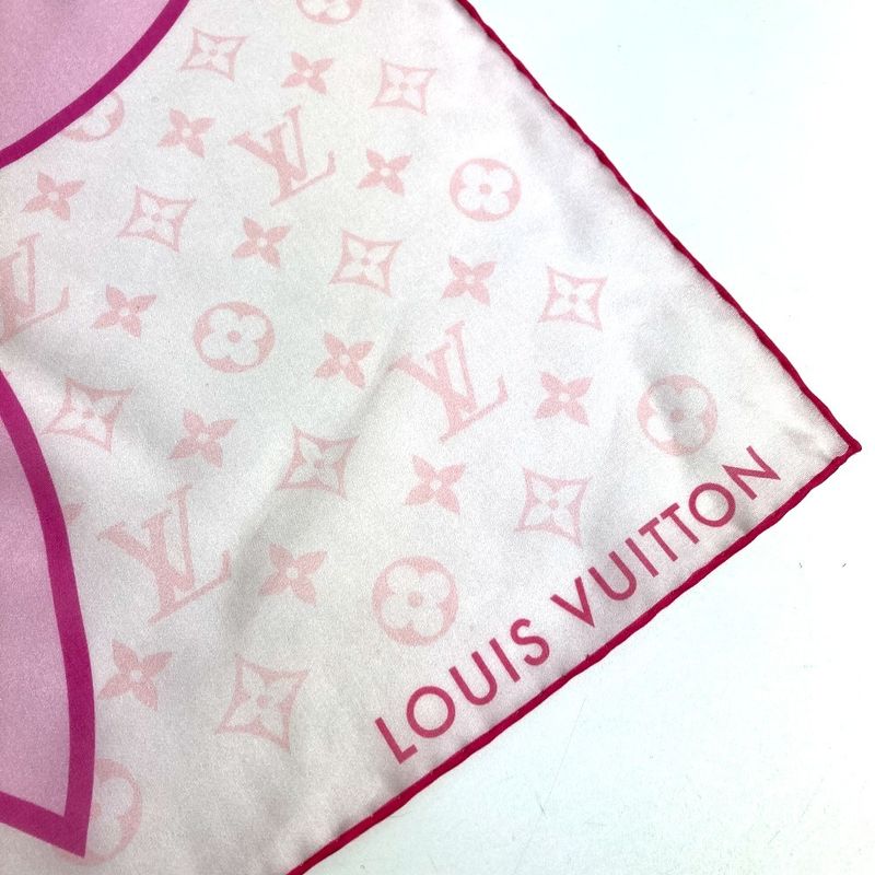 Louis Vuitton Scarf Tm Carre 55 Cherry Blossom Silk Pink — view 3