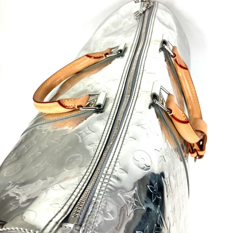 Louis Vuitton Boston Bag Keepall Bandouliere 50 Leather Silver — view 5