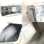 Louis Vuitton Boston Bag Keepall Bandouliere 50 Leather Silver — view 8
