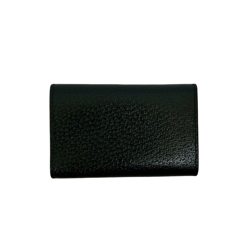 Gucci G Logo Plate Leather Trifold Key Case Holder — view 2
