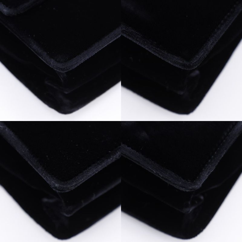 Prada One Handle Vintage Velour Nero Black Handbag — view 4