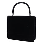Prada One Handle Vintage Velour Nero Black Handbag — view 2